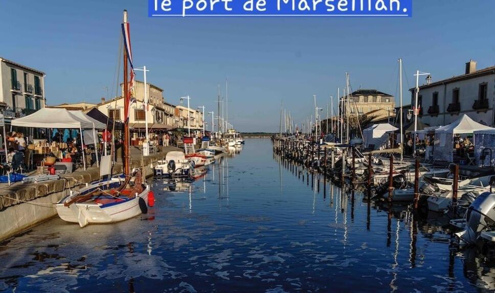 Le Corinthe - Appt Classe 3 Etoiles Et Climatise Marseillan  Exteriör bild